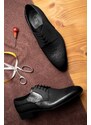 Ducavelli Elite Genuine Leather Men's Classic Shoes Derby Classic Shoes Lace-Up Classic Shoes.