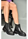 Fox Shoes Women's Black Thick Soled Boots