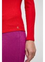 Tričko s dlouhým rukávem Guess KELLIE červená barva, W4RP06 KB9E2