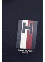 Bavlněné tričko Tommy Hilfiger tmavomodrá barva, s potiskem