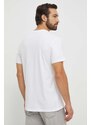 Bavlněné tričko Guess bílá barva, s potiskem, M4RI20 K8FQ4