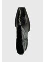 Westernové kožené boty Vagabond Shoemakers ALINA dámské, černá barva, na podpatku, 5421.160.20