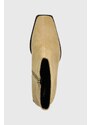 Semišové boty Vagabond Shoemakers HEDDA dámské, béžová barva, na podpatku, 5002.040.11