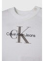 Kojenecká tepláková souprava Calvin Klein Jeans šedá barva