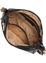 Dámská dvoubarevná kabelka s přední kapsou Wittchen, černo-hnědá, ekologická kůže