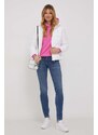 Bunda Calvin Klein Jeans dámská, bílá barva, zimní