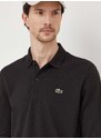 Tričko s dlouhým rukávem Lacoste černá barva