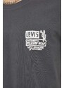 Tričko Levi's šedá barva, s potiskem