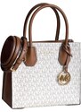 Kabelka Michael Kors medium Mercer logo vanilla