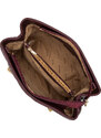 Dámská kabelka s diagonálním prošíváním na řetízku Wittchen, švestka, ekologická kůže