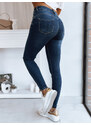 BASIC TMAVĚ MODRÉ SKINNY DŽÍNY DIVETTI Denim vzor