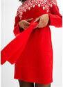 bonprix Pletené šaty Červená