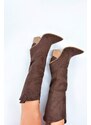 Fox Shoes Women's Brown Suede Boots