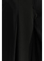 Trendyol Black Palazzo/Extra široké tkané kalhoty prémiové kvality