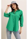 By Saygı Oversize Long Basic Shirt