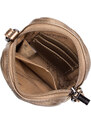 Prošívaná mini kabelka Wittchen, zlatá, ekologická kůže
