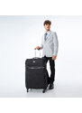 Velký měkký kufr s lesklým zipem na přední straně Wittchen, černá, polyester