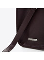 Dámská kabelka z ekologické kůže s geometrickou sponou Wittchen, švestka, ekologická kůže