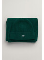 SET ČEPICE A ŠÁLA GANT SHIELD BEANIE & SCARF GIFT SET zelená None