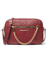 Michael Kors Kabelka Jet Set Large Saffiano Leather Crossbody Bag Dark Cherry