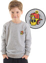 mshb&g Mushi Skull Boy Gray Sweatshirt