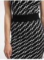 Orsay Bílo-černá dámská vzorovaný svetrová sukně - Dámské