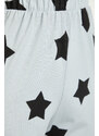 Trendyol Gray 100% Cotton Starry Knitted Pajamas Bottoms