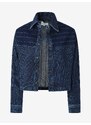 Modrá dámská proužkovaná džínová bunda Pepe Jeans Mika Stripe - Dámské