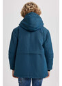 DEFACTO Hooded Fleece Lined Coat