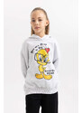 DEFACTO Oversize Fit Looney Tunes Licensed Hooded Sweatshirt