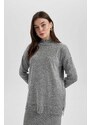 DEFACTO Regular Fit Half Turtleneck Tunic