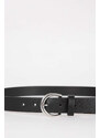 DEFACTO Woman Oval Buckle Faux Leather Dual Jean Belt