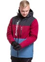 Meatfly pánská SNB & SKI bunda Manifold Beet Red/Slate Blue | Červená