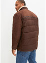 bonprix Zimní bunda ze směsi materiálů, s recyklovaným polyesterem Hnědá