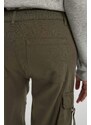 DEFACTO With Cargo Pocket Wowen Fabrics Pants