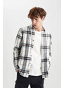 DEFACTO Regular Fit Woodcutter Plaid Long Sleeve Shirt