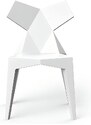 VONDOM Bílá plastová jídelní židle KIMONO
