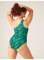 Menstruační plavky Modibodi One-Shoulder Party Animal Green (MODI4341PAG) XS
