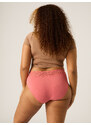 Menstruační kalhotky Modibodi Sensual Hi-Waist Bikini Light-Moderate Art Deco Pink (MODI4035ADP)