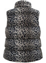 POIVRE BLANC W23-1205-WO/L SYNTHETIC DOWN VEST LEOPARD GREY