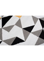 Chemex Kusový koberec Maya - trojúhelníky 1 - bílý/šedý Rozměr koberce: 80x150 cm