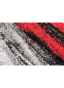Chemex Kusový koberec Maya - pruhy 1 - šedý/červený Rozměr koberce: 80x150 cm