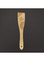 AMADEA Dřevěná obracečka buk text "tatínek král kuchyně", masivní dřevo, délka 30 cm, český výrobek