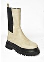 Fox Shoes Women's Beige Suede Boots