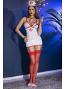 Chilirose Červeno-bílý kostým Nurse Set CR-4630