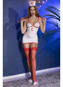 Chilirose Červeno-bílý kostým Nurse Set CR-4630