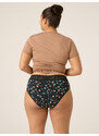 Menstruační kalhotky Modibodi Sensual Hi-Waist Bikini Heavy-Overnight Midnight Garden (MODI4040MG) XS