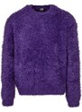 UC Men Péřový svetr v pravé fialové barvě
