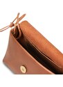 Bagind Tria - dámská hnědá kožená kabelka malé velikosti