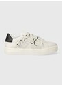 Kožené sneakers boty Calvin Klein Jeans CLASSIC CUPSOLE ELAST LTH bílá barva, YW0YW01443